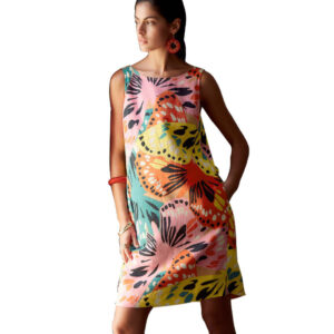 Flower printed dress